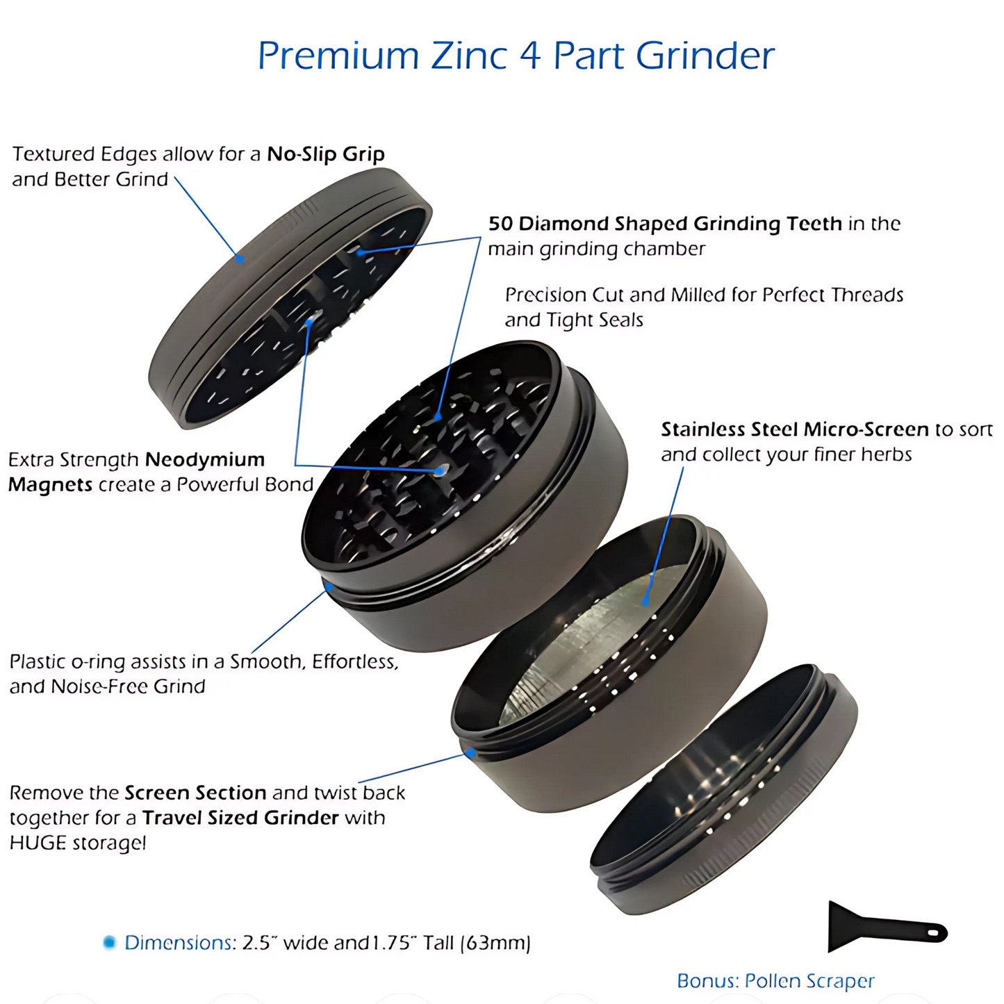 The Golden CBDBRO Grinder