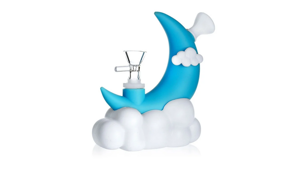 Cloudy Moon Glow-in-the-Dark B.O.N.G - Blue