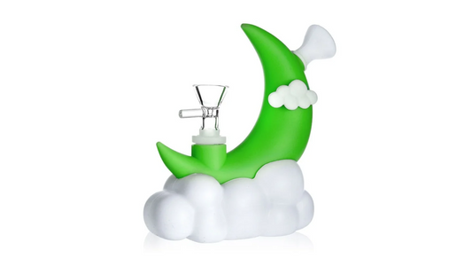 Cloudy Moon Glow-in-the-Dark B.O.N.G - Green